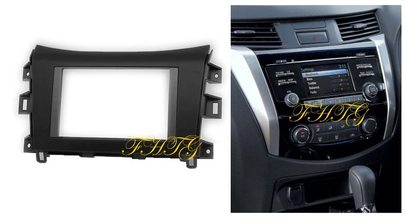 Автомобильный Радио фасции Dash комплект подходит для 2014 2015 Nissan Navara двойной Din