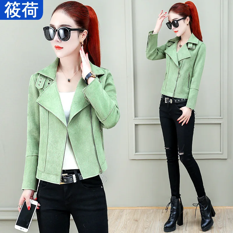 

Spring And Autumn WOMEN'S Short Jacket Women's 2019 New Style Korean-style Loose-Fit Suede Casual Versatile Jacket Jackets Tops
