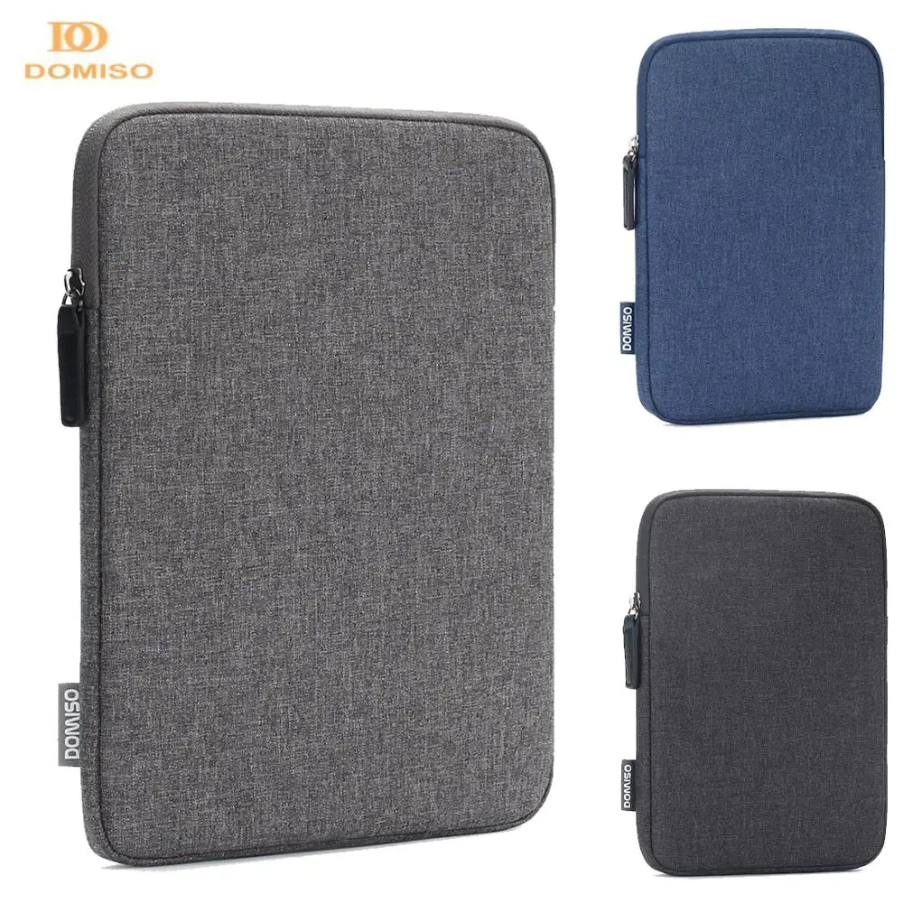 

DOMISO Tablet Sleeve 8 10 inch Waterproof Pad Case for iPad iPad Pro iPad Air Samsung Tab Portable Protective Bag Blue Grey