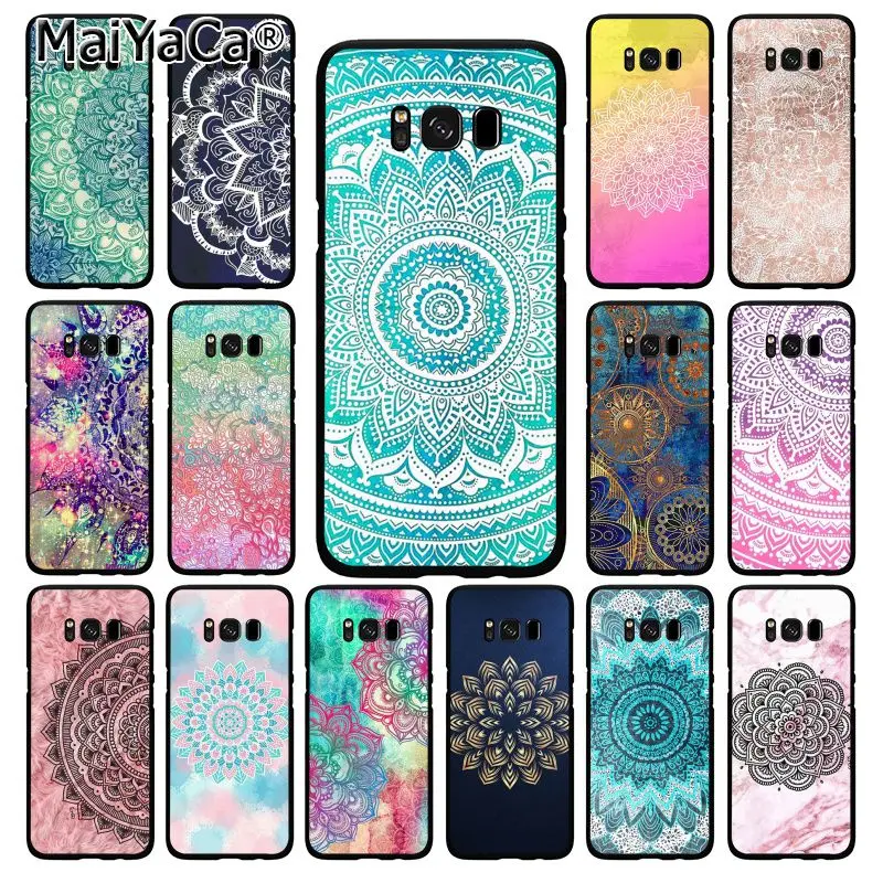 MaiYaCa цветочный чехол для телефона с мандалой Samsung Galaxy S20 S10 Plus S10E S6 S7 S8 S9 S10lite |