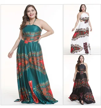 

Super Soft PolyesterSpecial Festival Party Tie Top Halter Bellyband Style Red Floral Challis Smocked Midi Skater Maix Maxi Dress