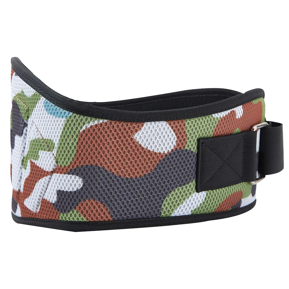 Camouflage Пояс для тяжелой атлетики Регулируемый для глубоких приседаний Тяжелая атлетика Спортивная тренировка Тренажерный зал Бодибилдинг приседания, тренировка фитнес - Цвет: Camouflage