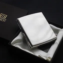 Japanese Style Stainless Steel Pocket Cigarette Case - Sleek and Portable Design (KC2 - 01)
