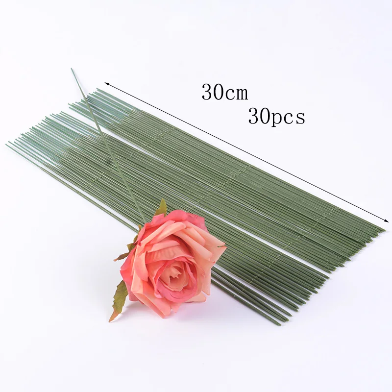 100 Stück Blumenstiele Aus Eisendraht – 2,0 Mm, 20 Cm, Für Künstliche Blumen & Arrangements