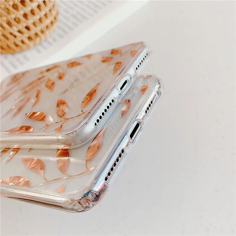 Чехол FLYKYLIN с покрытием из розового золота для samsung Galaxy Note 10 Plus S10+ S10e S9 S8 задняя крышка для iphone 11 Pro Max Phone Coque