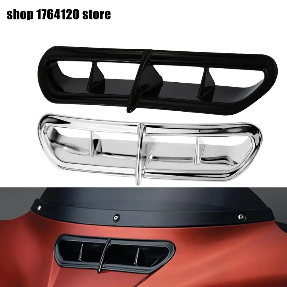 Передний обтекаемый Vent Accent ABS пластик черный/хром для Harley Touring Trike наружный