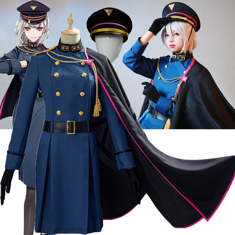 

DRB Division Rap Battle Aohitsugi Nemu Cosplay Costume Hypnosis Mic Suit With Cape Halloween Costumes dress suit full set NEW