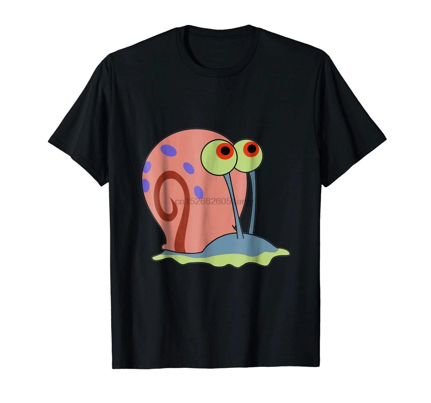 Gary the snail Милая Черная футболка мультяшная для мужчин унисекс новая модная