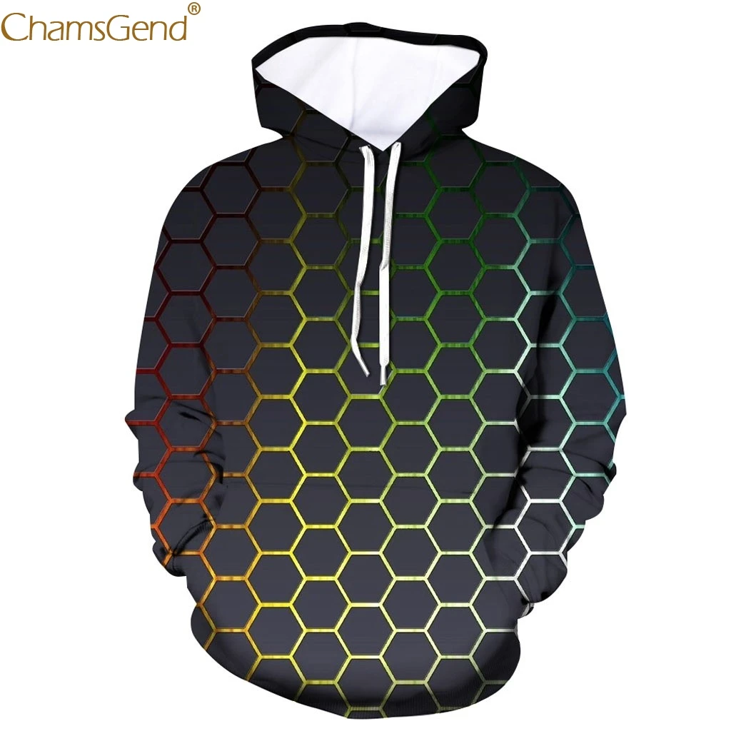 

Men Cool 3D Geometric Printing Sweatshirt Long Sleeve Pullover Hoodies Sweatshirts Pocket Man Boys Hip Hop Dance Streetwear 908