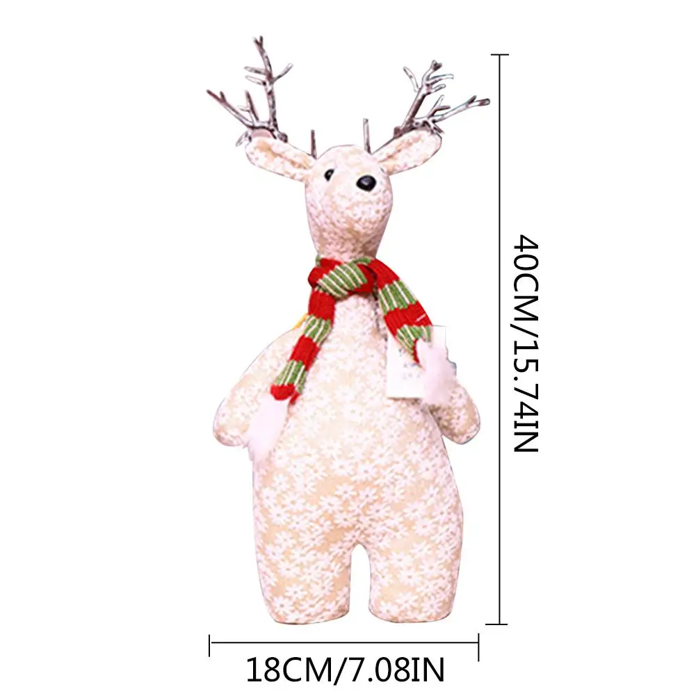 New Christmas Dolls Standing Posture Bear Snowman Doll Innovative Santa Snowman Decorations for Home Christmas Tree Decoration