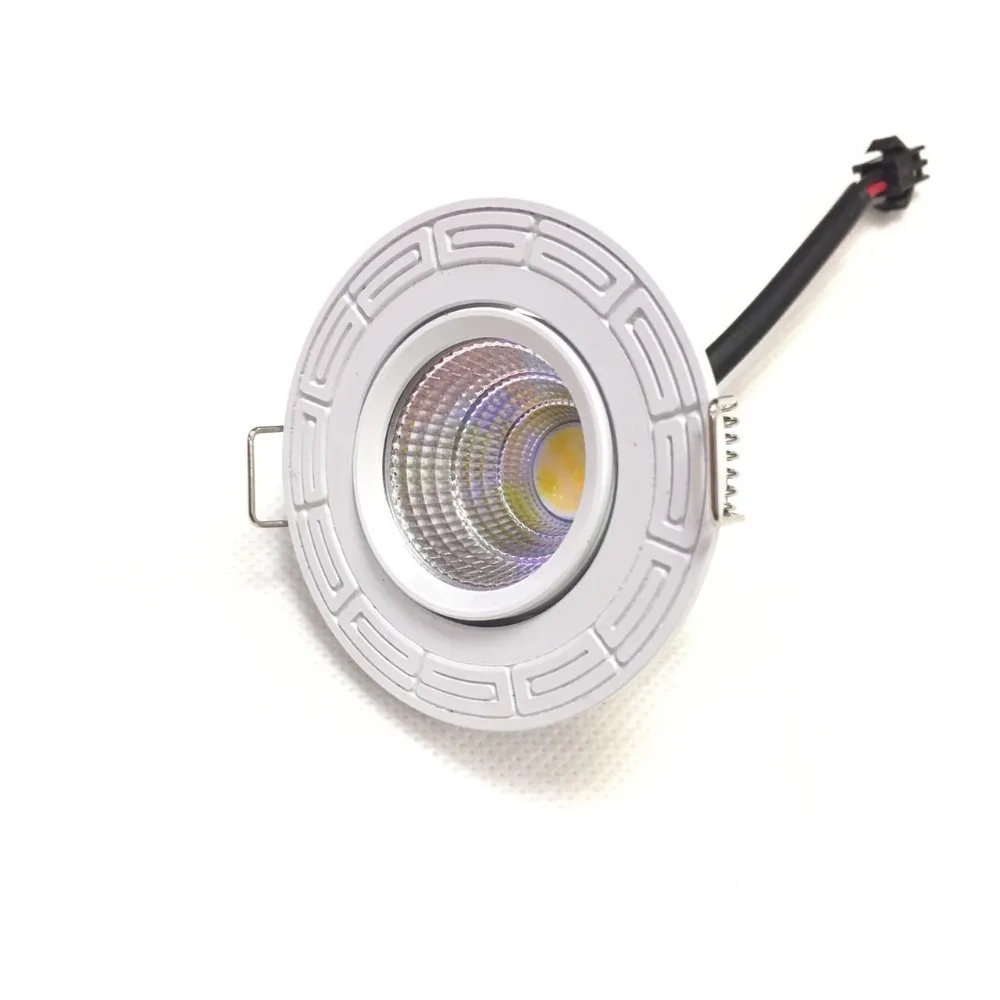 10 шт 3 Вт Размер 45 мм белый светодиодный мини Einbauleuchte круглый verstellbarer Spot Deckenlampe 95-265V Светодиодный-Schrankleuchte
