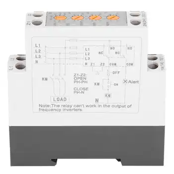 

3 Phase Voltage Relay Multifunction Overvoltage and Undervoltage Monitoring Voltage Protector with LED Indicator
