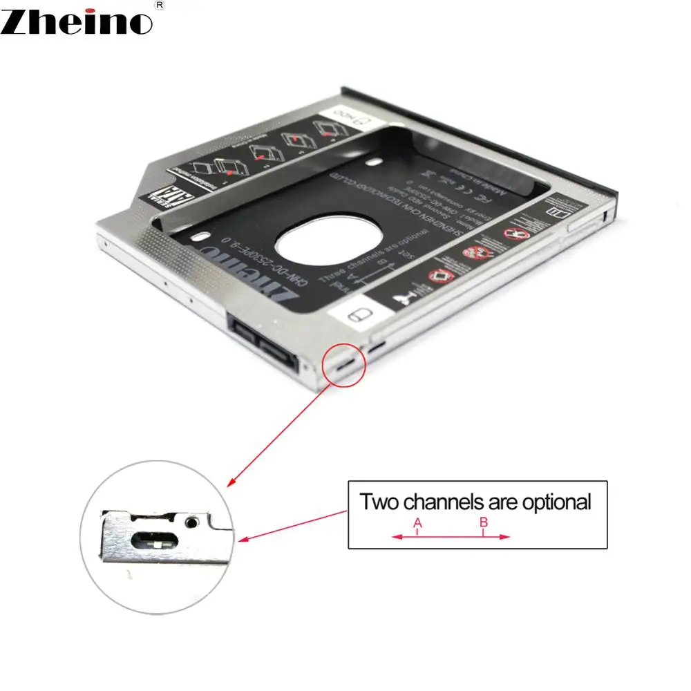 Zheino 2 5 SATA3 12 7 мм й алюминиевый сплав HDD Caddy адаптер чехол для CD/DVD ROM Оптический
