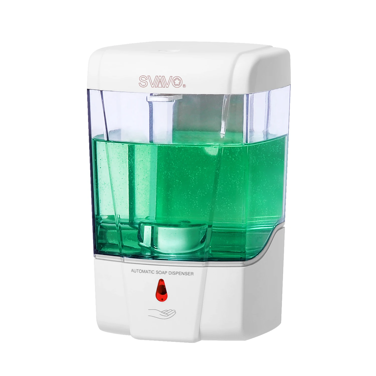 

SVAVO Wall Mounted Soap Dispenser Hotel Shampoo Hand Wash Sensor Liquid Soap Dispenser Automatic for Kitchen Bathroom