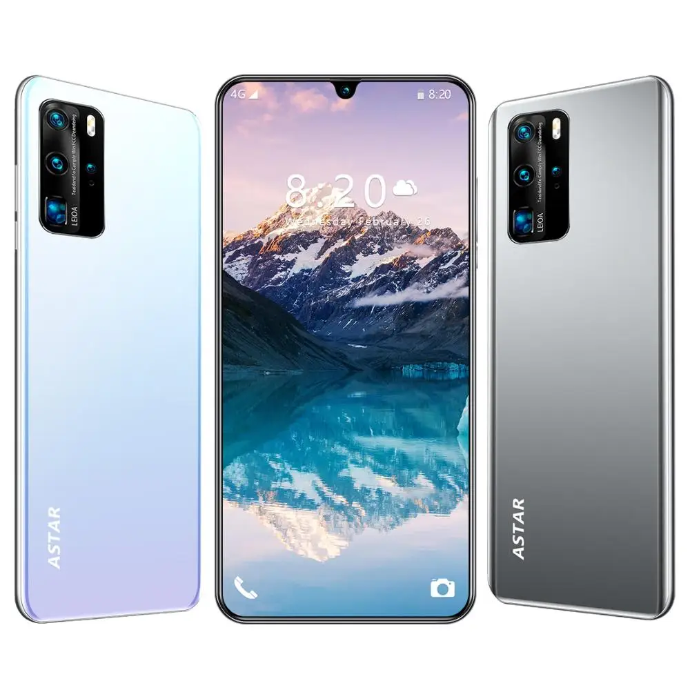 P48pro 6.5inch Smartphone 8GB RAM 128GB ROM Snapdragon 855 Android Cellphone Dual SIM Cell Smart Phones In Stock Free Shipping