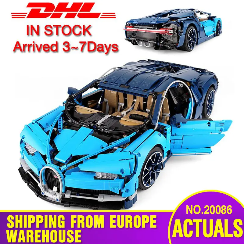 Online DHL 20086 Technik Auto Modell Kompatibel Mit Legoing 42083 Blau Geschwindigkeit Rennen Auto Modell Bausteine Ziegel Kinder Weihnachten Geschenke