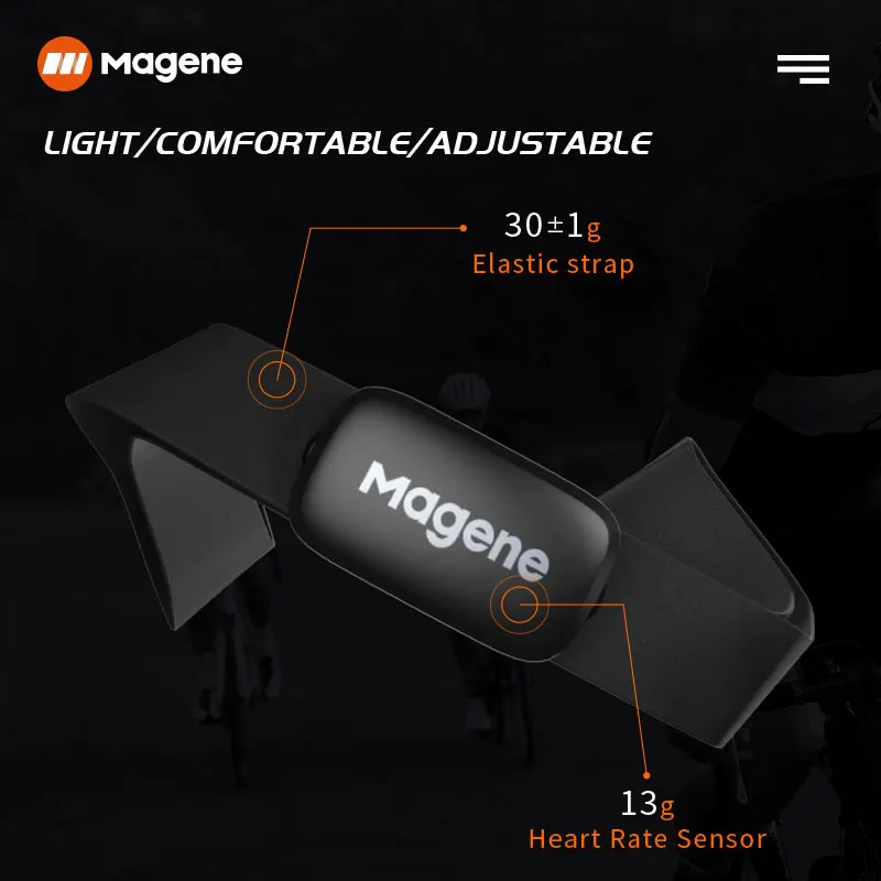 Bryton Capteurs de vélo – Moniteur de fréquence cardiaque Sangle de poitrine