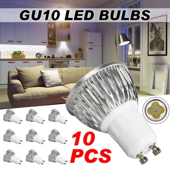 

10Pcs GU10 LED lamp 5W Warm White LED Spotlight Bulbs with Five Beams for Home Hotel Decoration Energy Saving Table Lamps Light