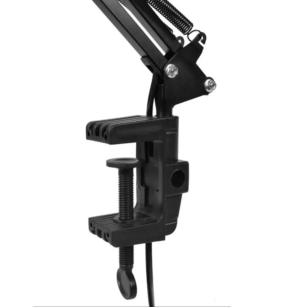 Material de Escritório Luzes Braçadeira Lâmpada Mesa Flexível Braço Oscilante E27 Led 6 E27 material de escritório luzes led braçadeira