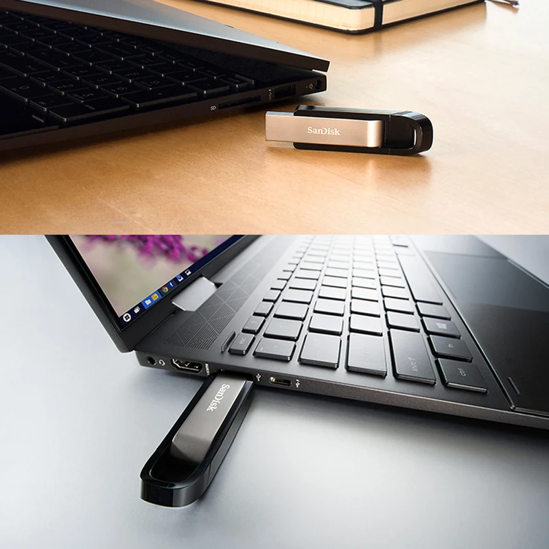Sandisk-pendrive Extreme go Cz810 256gb 128gb 64gb Alta Velocidade 400 mb s com Gerador u Pen drive USB - Imagem 6