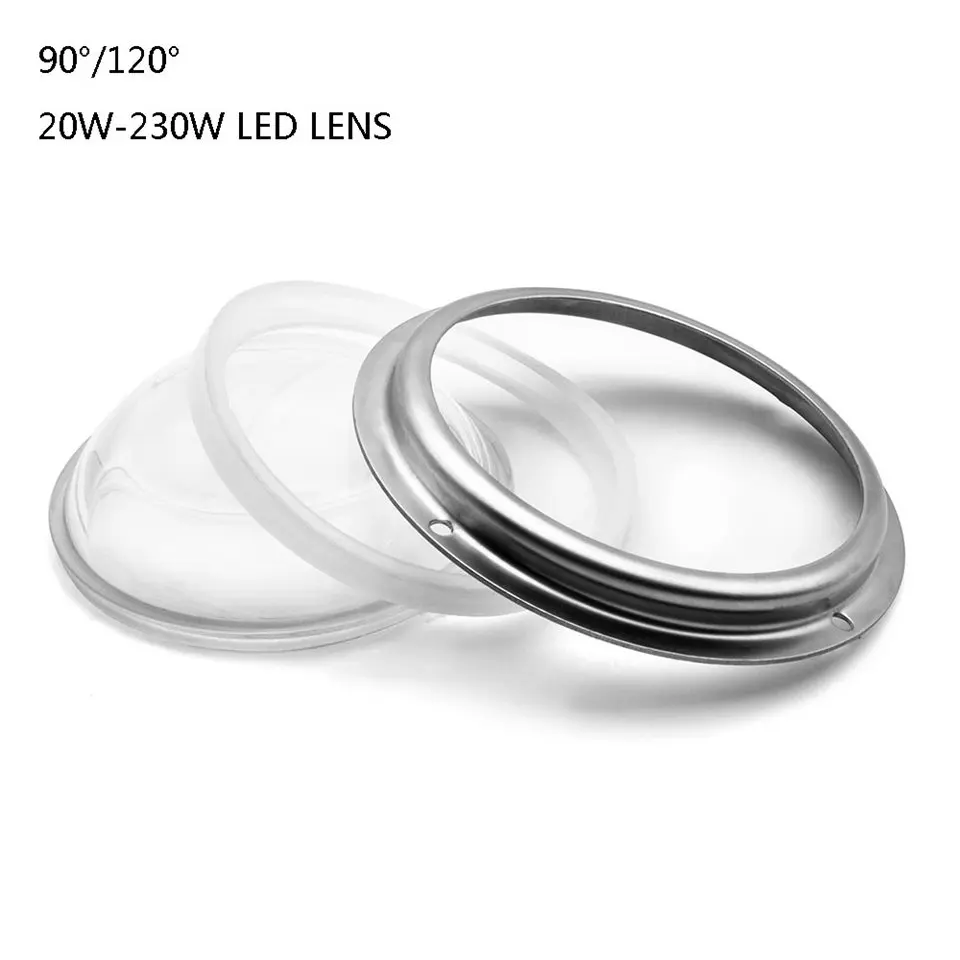 1 шт. 100 мм светодиодный объектив+ Anillo de aluminio+ 3 conjunto de la serie para 20 Вт-230 Вт lente colimador для самостоятельного выращивания растений