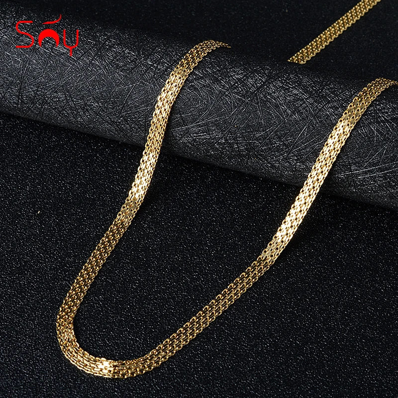 Цепочка Sunny Jewelry из меди 2021 пробы для мужчин и женщин классическое ожерелье