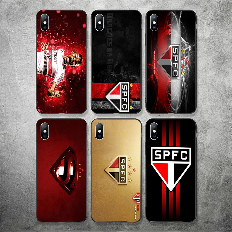 Phone Case Hernanes For iphone DIY Sao Paulo FC Black Soft TPU iPhone 11Pro X XR XS MAX 7 8 7plus 6 6S 5S SE 5 | Мобильные телефоны
