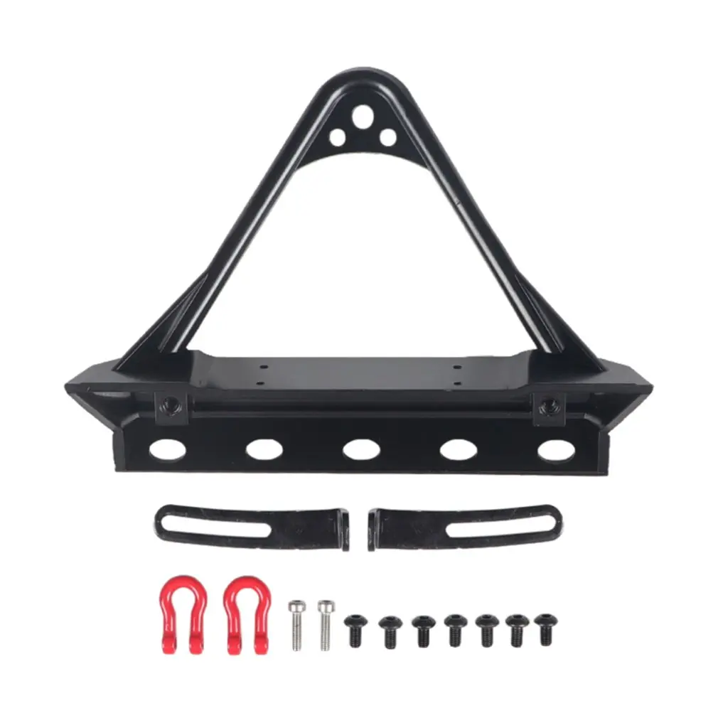 

Universal Metal Front Rear Bumpers With Spare Tire Bracket For 1/10 Rc Crawler Car Trx4 Defender Axial Scx10 90046 90047