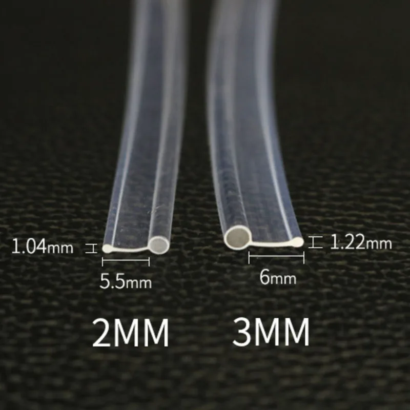 5mX Skirt Side Glow 2mm 3mm diameter Plastic PMMA Fiber Optic Cable For Car Decorative Lighting fiber optic cable