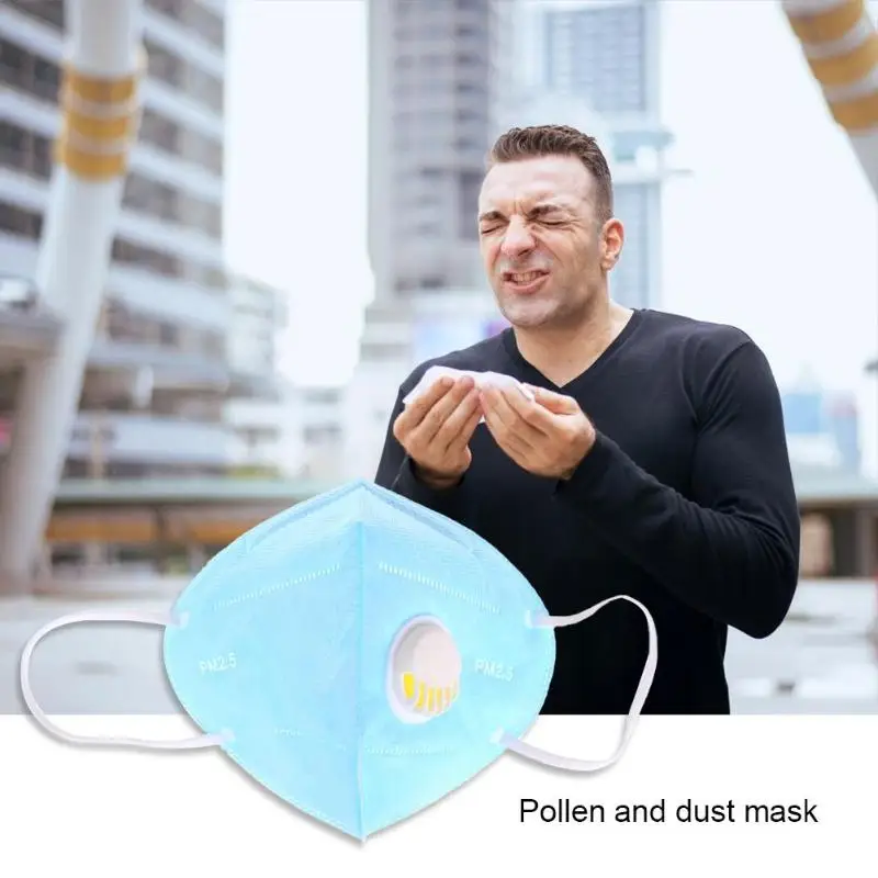 Breath Valve Anti-Dust Facial Mouth Mask Ear-Loop Makeup Protective Cover
