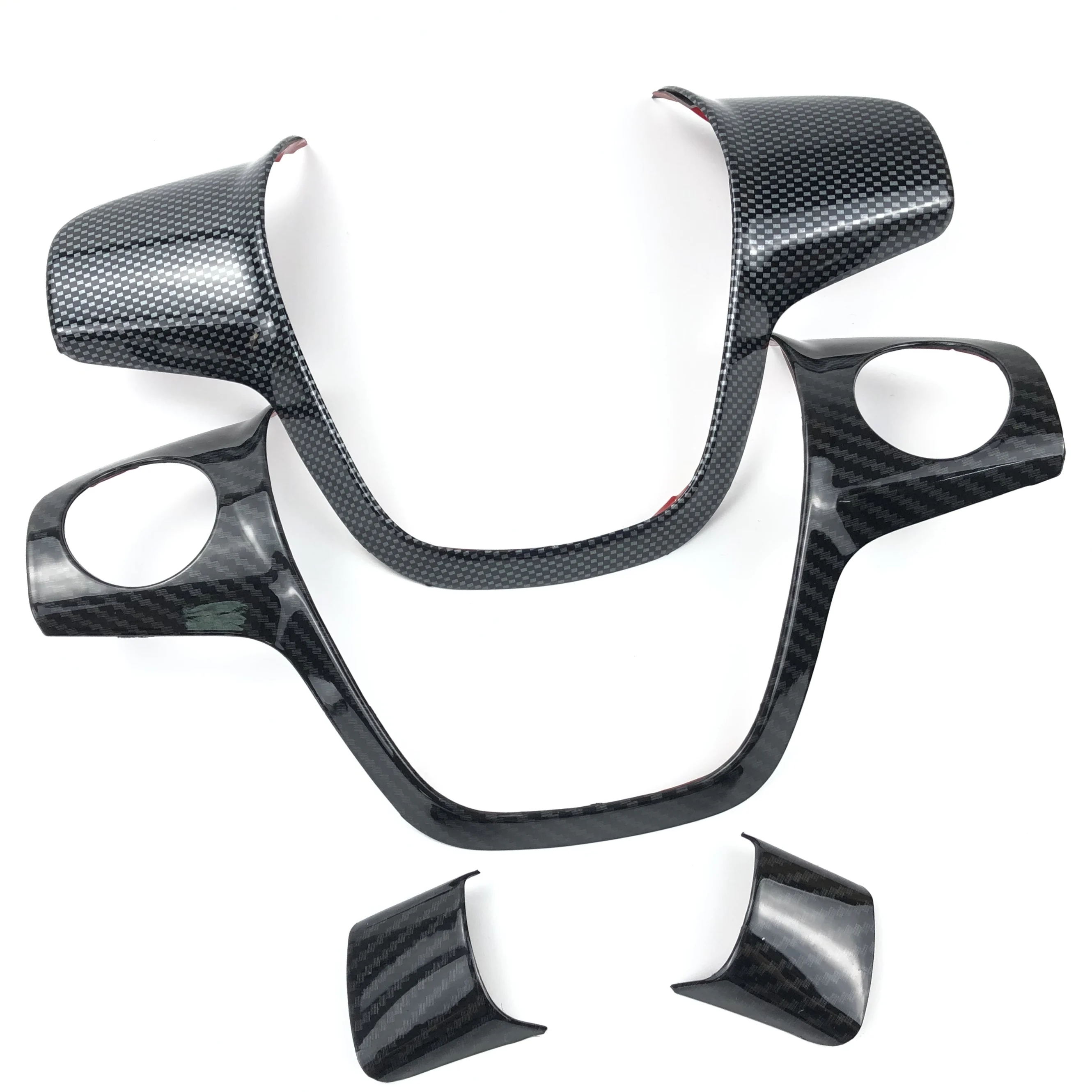 ABS Car sticker Chrome trim steering wheel paillette cover case for Ford Focus 3 mk3 2012-/KUGA 2013- auto accessories