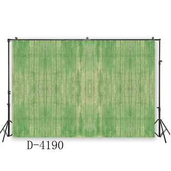 

HUAYI vintage green wooden planks photography background studio props photo booth art fabric backdrop babay shower decoration