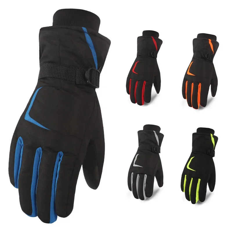 Лыжные перчатки с сенсорным экраном, сноуборд, снегоход, мотоциклетные зимние перчатки, ветрозащитный водонепроницаемый для снега, перчатки AH08