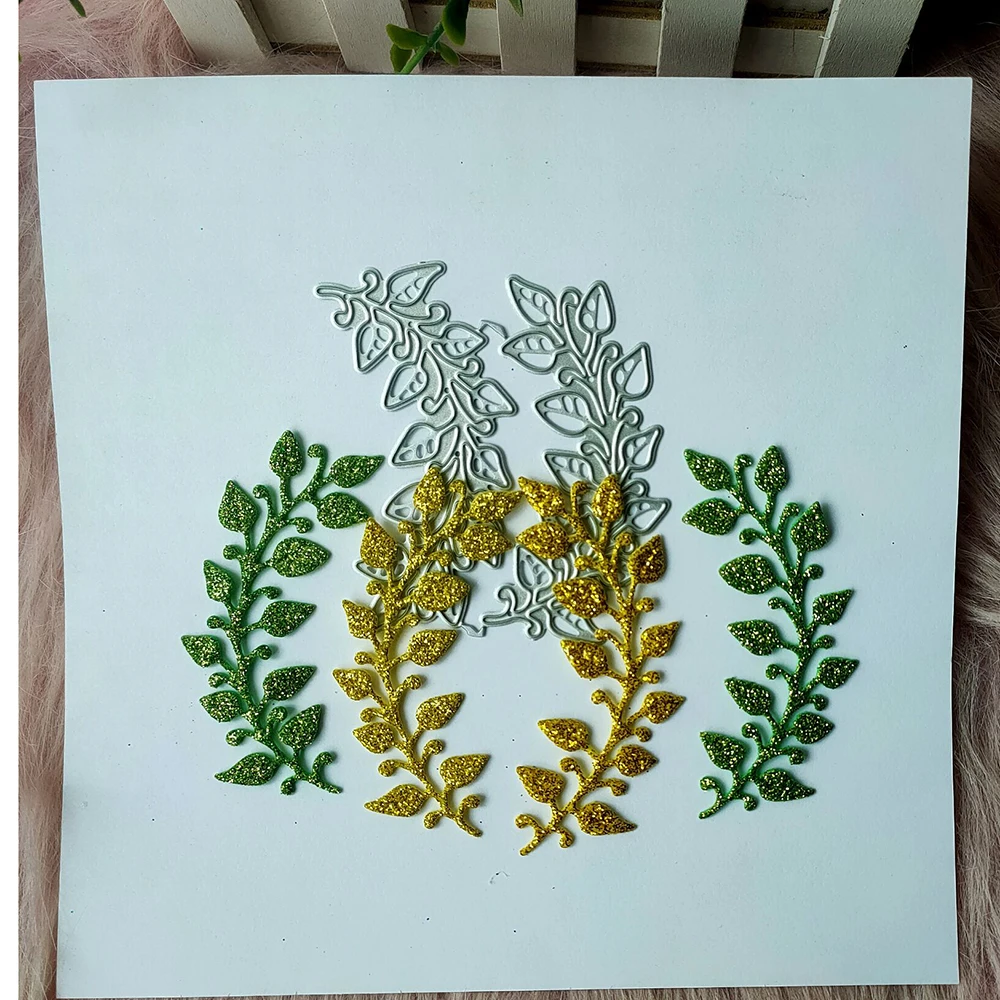 

New Branches and leaves metal cutting die mould scrapbook decoration embossed photo album decoration card making DIY handicrafts
