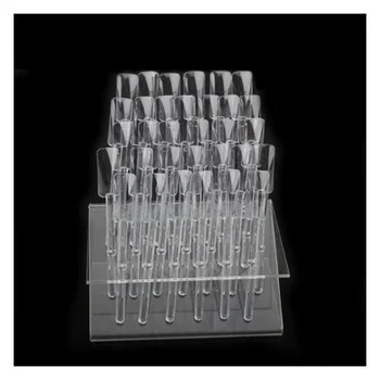 

Nail Art False Polish Display Clear Stand Rack 32 Display Sticks Practice Tool