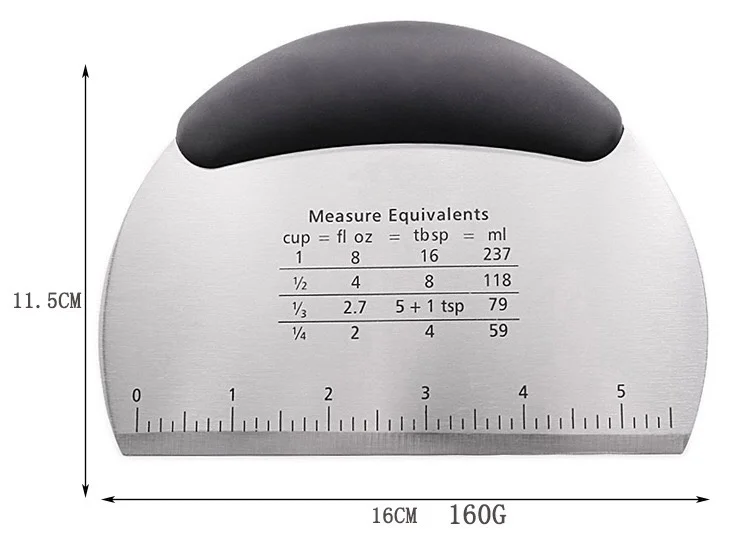 Инструмент для выпечки нержавеющей стальной резак с масштабируемым тесто отрезать торт крем-скраб