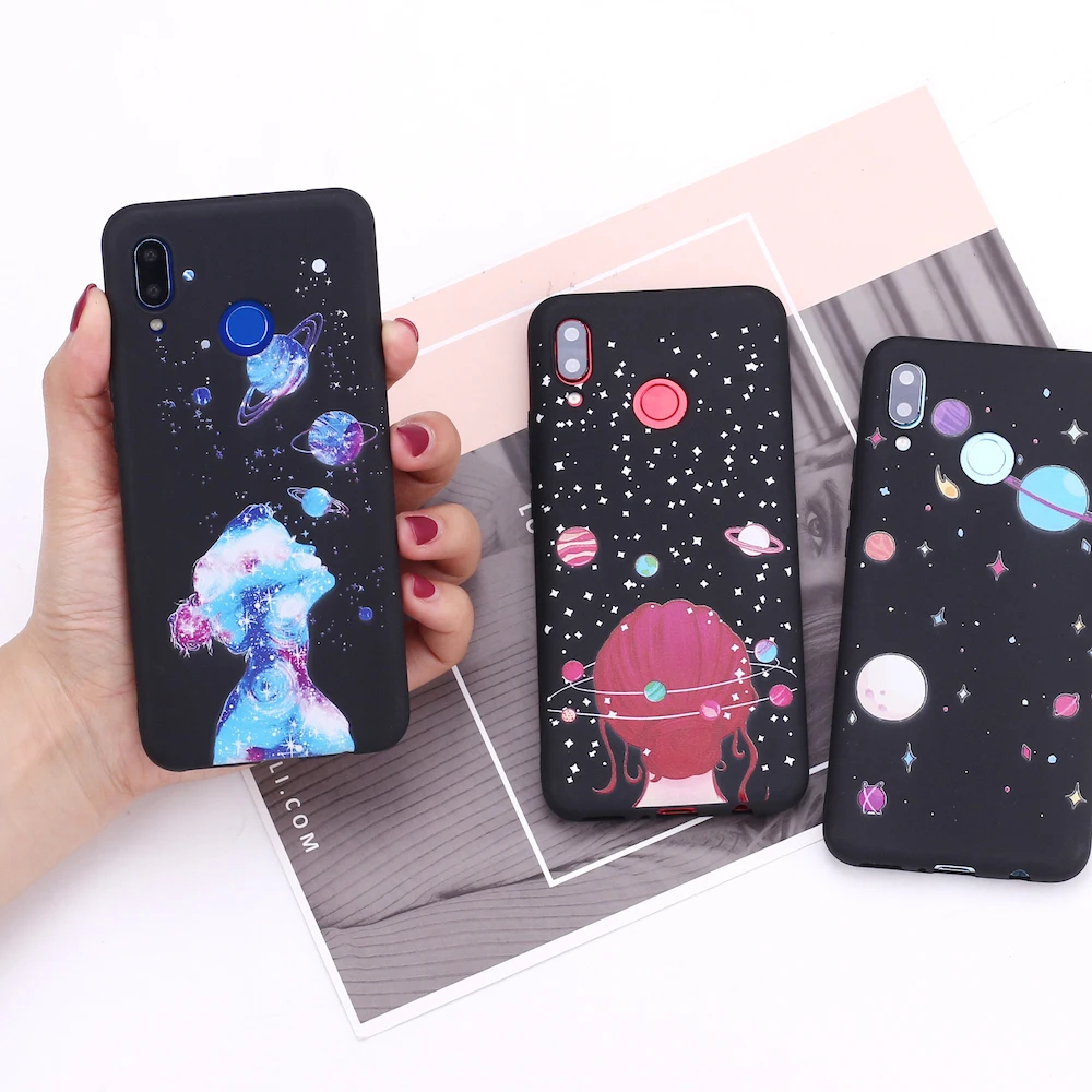 Силиконовый чехол для телефона Xiaomi Mi Redmi Note 5 6 7 8 9 10 lite Pro Plus Космический астронавт