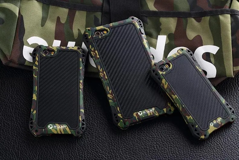 Камуфляжный чехол MBPMATE для iphone X 5c 5S SE 6 6S plus 6Plus 7 8 Plus XS Max металлический алюминиевый защитный водонепроницаемый противоударный мощный чехол