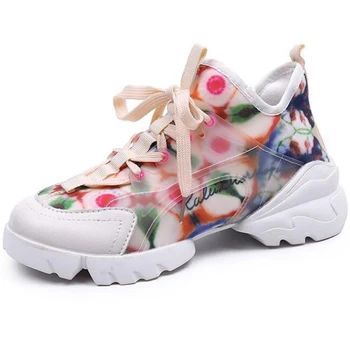 

new spring Shoes Women Sneakers Womens platform Outdoor casual shoes fashion Color matching shoes women zapatillas mujer kl 14