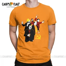 Коммунистические вечерние мужские футболки, новинка, хлопковая футболка, русская советская одежда, Маркс, Ленин, Сталин, Мао, Кастро, футболки