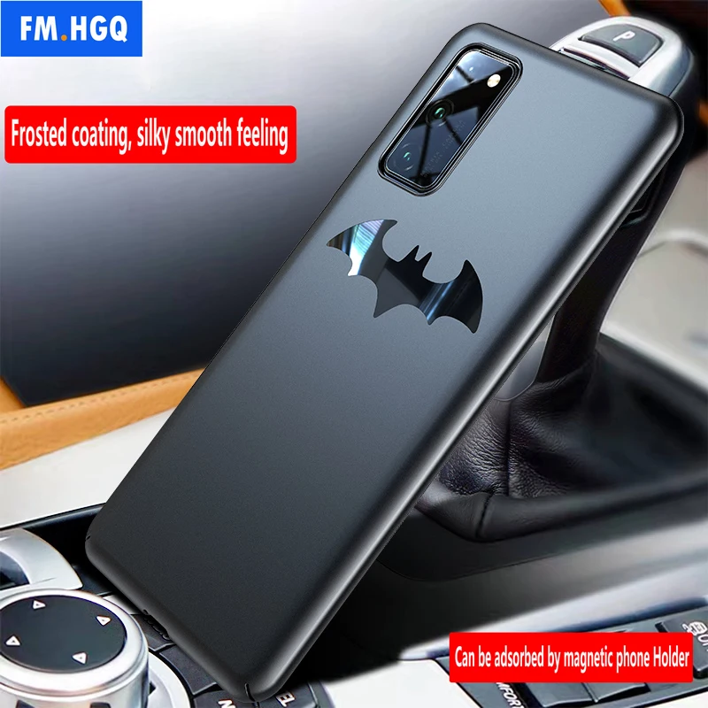 

Luxury Phone Case for Huawei Honor V30 20 P40 Pro Ultra Thin Matte Car Magnetic Holder Case for Honor 10 10i PC Hard Case Cover