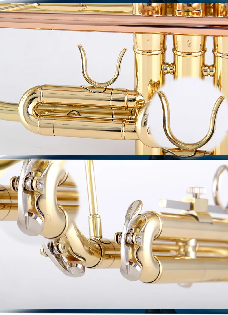 Boolean Профессиональный последний BbTrumpet Малый импорт клапан и жесткий корпус