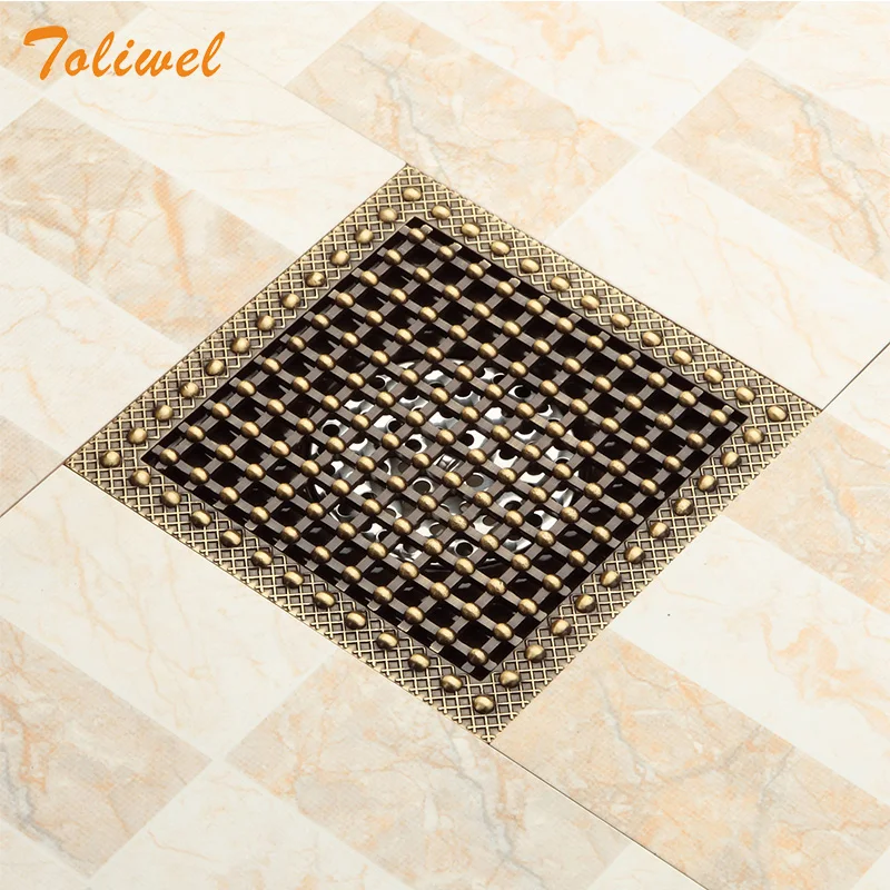 Grille d'aération carrée Louvre Aluminium Laiton 115 × 115 mm - La