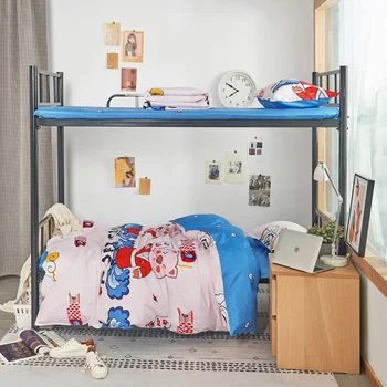 

Fashion cartoon pig Bedding Sets And Pillowcases Cute Cartoon Kids Bed Sheets Set Fitted Bed Sheet With Quilt Cover polyester