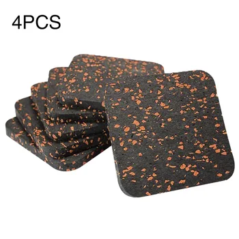 

6pcs Rubber Treadmill Mat Thickened Antistatic Wear Resistant Home Gym Workout Shock Absorbing Floor Pad Sound Insulation