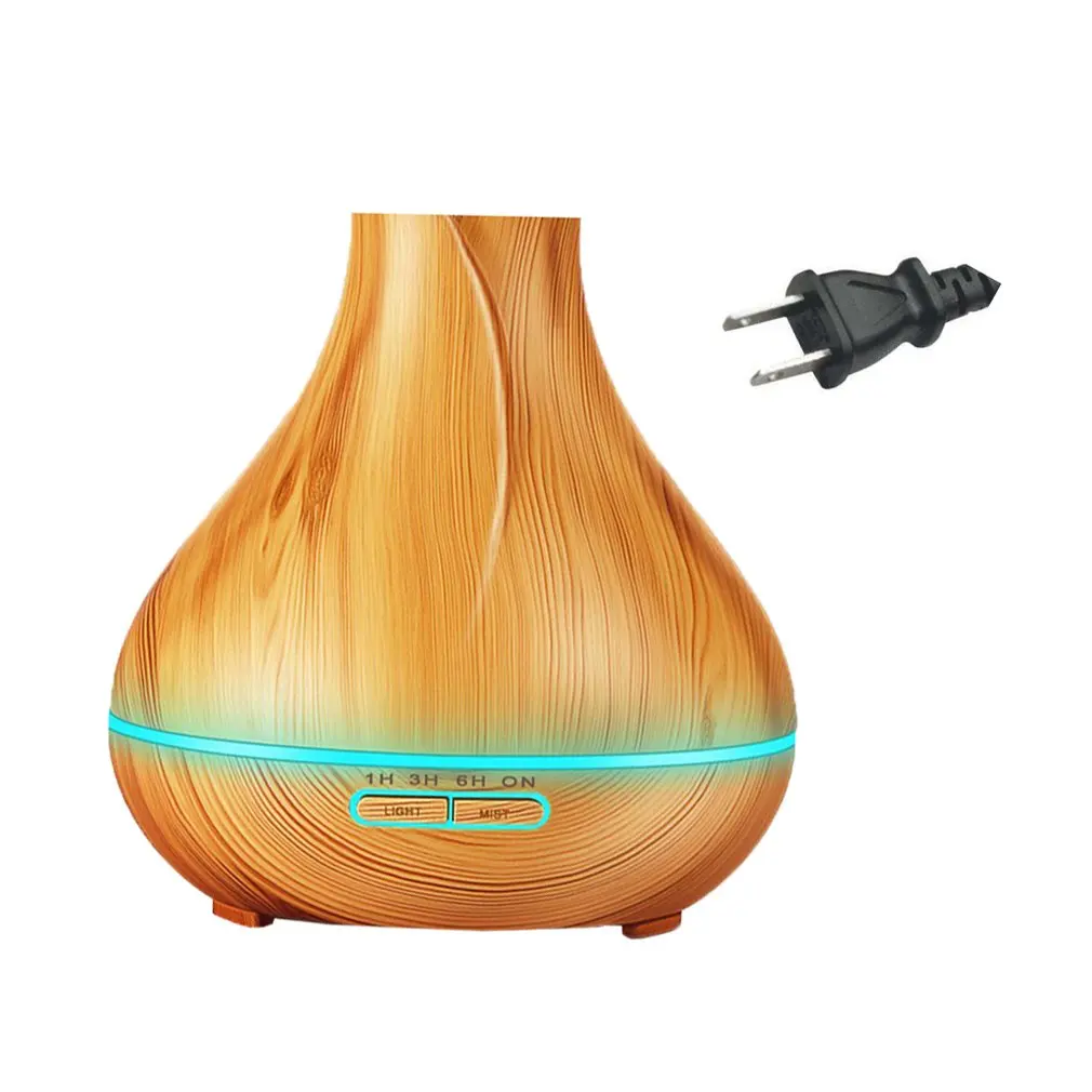 

Ultrasonic Colorful Wood Grain Aroma Humidifier Remote Control Petal Aromatherapy Machine Household Atomized Oil Diffuser