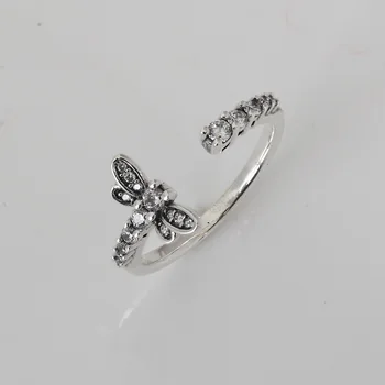 

Authentic S925 Openwork Dragonfly Ring For Women Wedding Party fit Lady Fine Jewelry