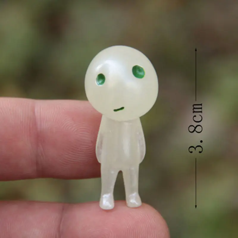 5 шт./компл. Kawaii светящееся дерево игрушечные эльфы Miyazaki Kodama Садоводство в горшке