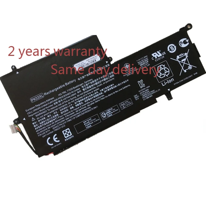 Оригинальный аккумулятор PK03XL для ноутбука HP Spectre Pro X360 G1 13-4001DX 13-4113TU 13-4002NF 13-4101DX |