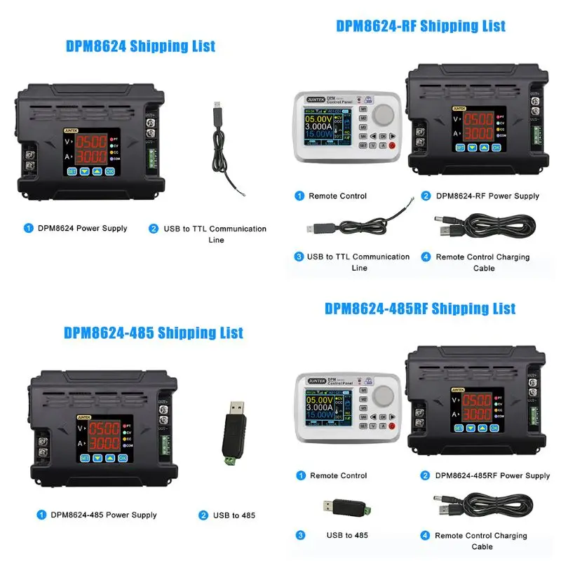 

DPM8624 Digital Remote Constant Current Buck Communication Power Supply DC-DC Step-down Voltage 60V 24A